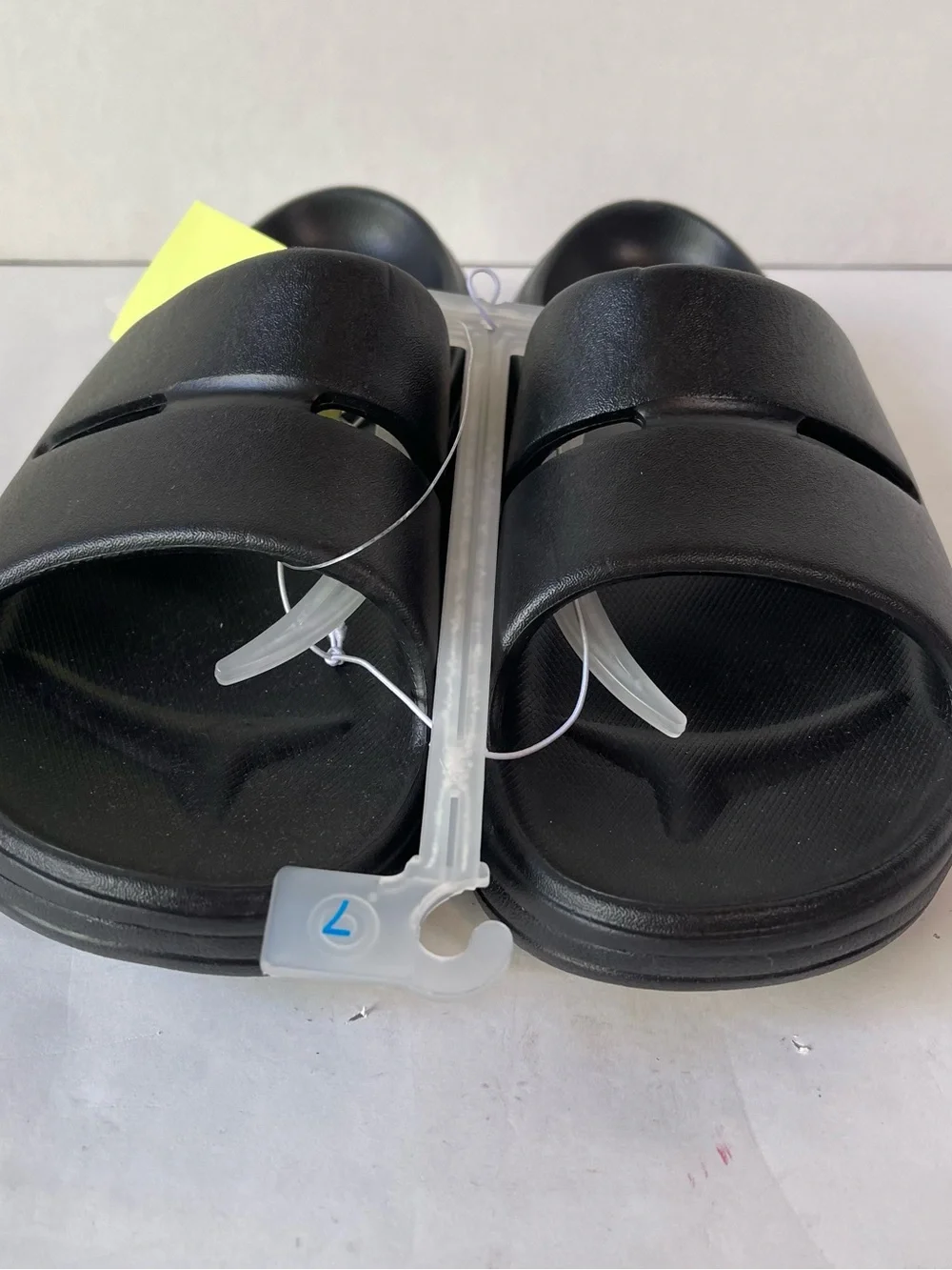 all in motion Black Slip-On Comfort Slides